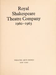 Tapa de Royal Shakespeare Theatre Company, 1960-1963