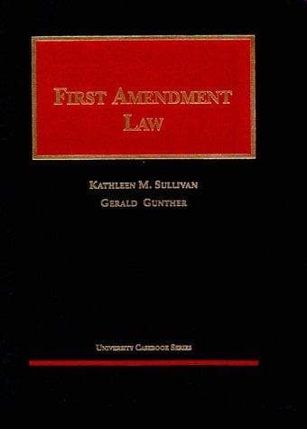 Tapa de First amendment law