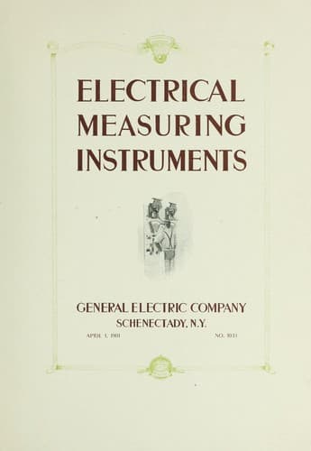 Tapa de Electrical measuring instruments
