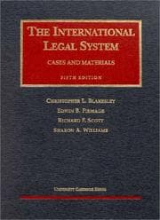 Tapa de Cases and materials [on] the international legal system