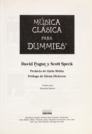 Tapa de Música clásica para Dummies