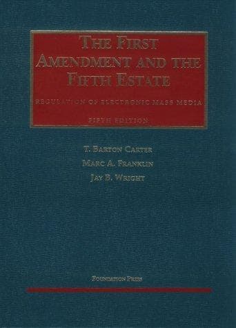 Tapa de The First Amendment and the fifth estate