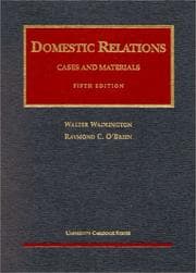 Tapa de Domestic relations