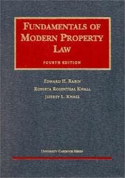 Tapa de Fundamentals of Modern Property Law