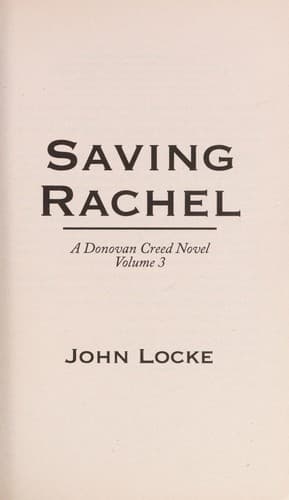 Tapa de Saving Rachel