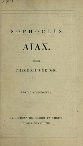 Tapa de Sophoclis Aiax