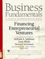 Tapa de Financing entrepreneurial ventures