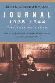 Tapa de Journal, 1935-1944