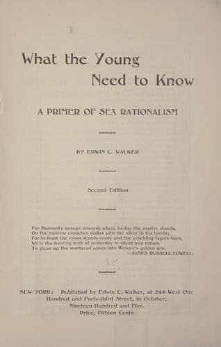 Tapa de What the young need to know