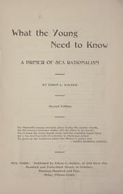 Tapa de What the young need to know