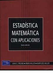 Tapa de Estadistica Matematica Con Aplicaciones