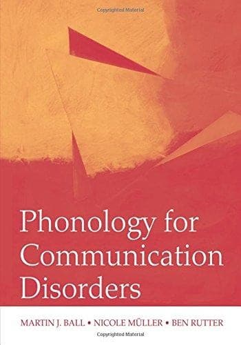 Tapa de Phonology for communication disorders