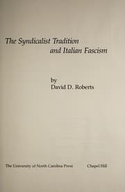 Tapa de The syndicalist tradition and Italian fascism