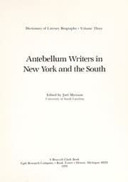 Tapa de Antebellum writers in New York and the South