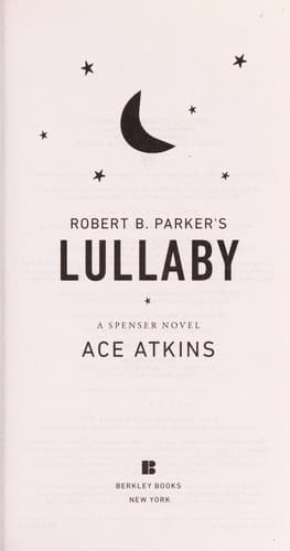 Tapa de Robert B. Parker's Lullaby