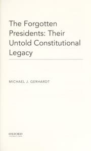 Tapa de The forgotten presidents