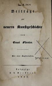 Tapa de Beiträge zur neuern Kunstgeschichte