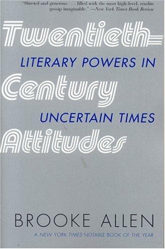 Tapa de Twentieth-century attitudes