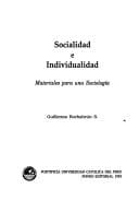Tapa de Socialidad e individualidad : materiales para una sociología