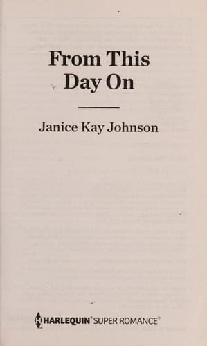 Tapa de From this day on