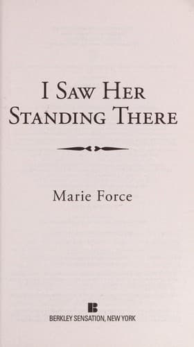 Tapa de I saw her standing there
