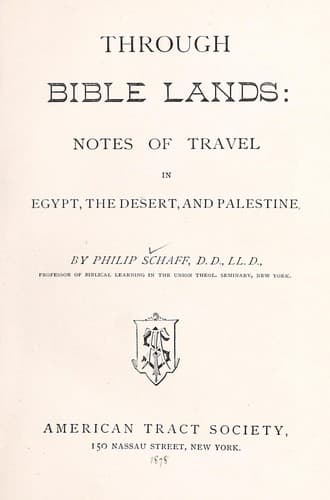 Tapa de Through Bible lands