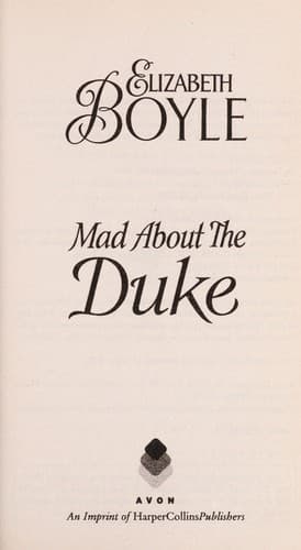 Tapa de Mad about the duke