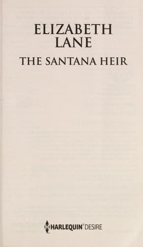 Tapa de The Santana heir