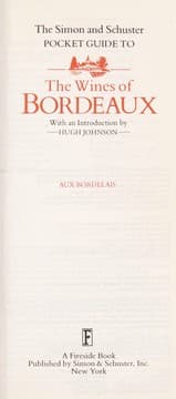 Tapa de The Simon and Schuster pocket guide to the wines of Bordeaux
