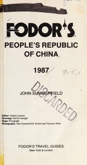 Tapa de FD Ppl Rep China 1987