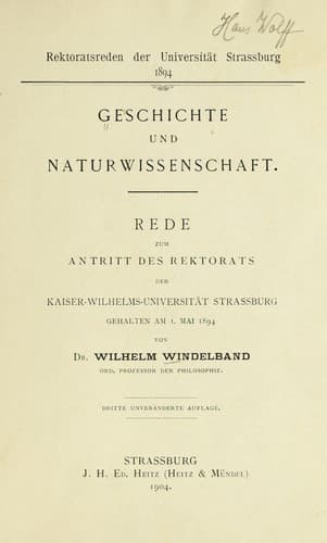 Tapa de Geschichte und Naturwissenschaft
