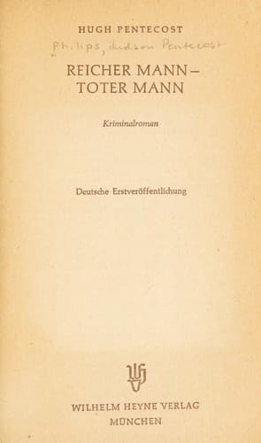 Tapa de Reicher Mann, toter Mann