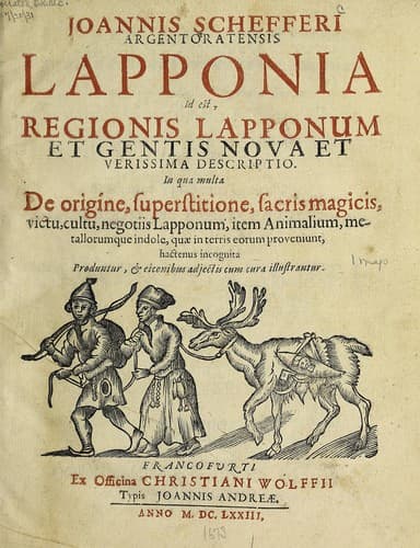 Tapa de Joannis Schefferi Argentoratensis Lapponia