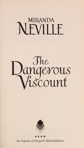 Tapa de The dangerous viscount