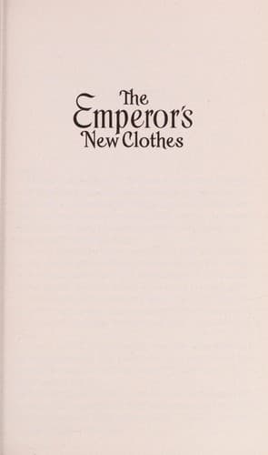 Tapa de The Emperor's New Clothes