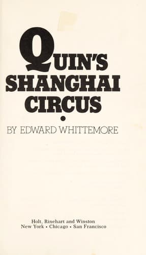 Tapa de Quin's Shanghai circus.