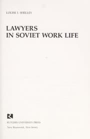 Tapa de Lawyers in Soviet work life