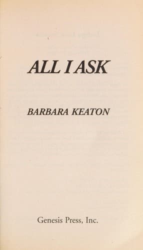Tapa de All I ask