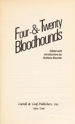 Tapa de Four-&-Twenty Bloodhounds