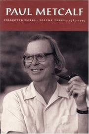 Tapa de Paul Metcalf