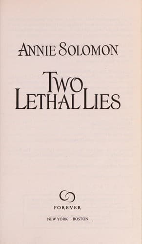 Tapa de Two lethal lies