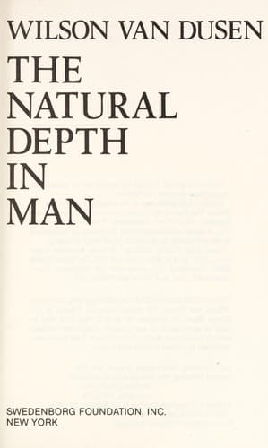 Tapa de The natural depth in man