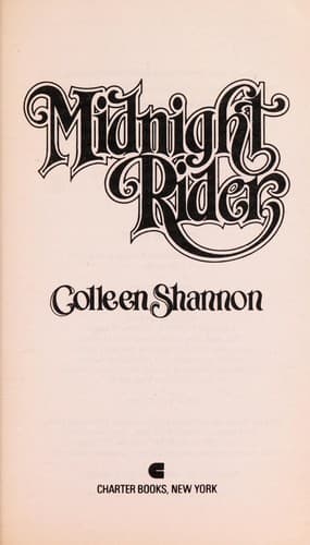 Tapa de Midnight Rider
