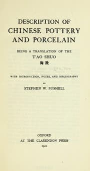 Tapa de Description of Chinese pottery and porcelain