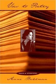 Tapa de Vow to Poetry