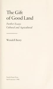 Tapa de The gift of good land