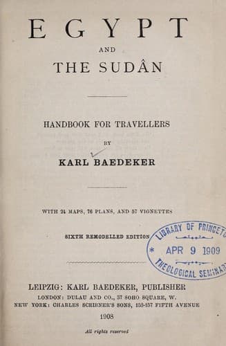 Tapa de Egypt and the Sudân