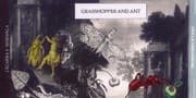 Tapa de GRASSHOPPER AND ANT/ Grille und Ameise/ Cigarra y Hormiga