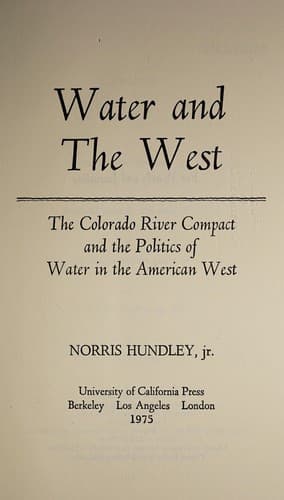 Tapa de Water and the West