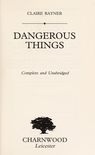 Tapa de Dangerous Things